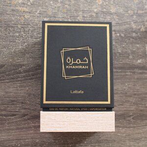Lattafa Khamrah perfume box
